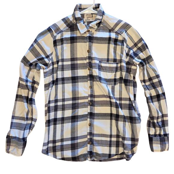 Hollister Black and White Plaid Button-Up - Size Small - Picture 1 of 4